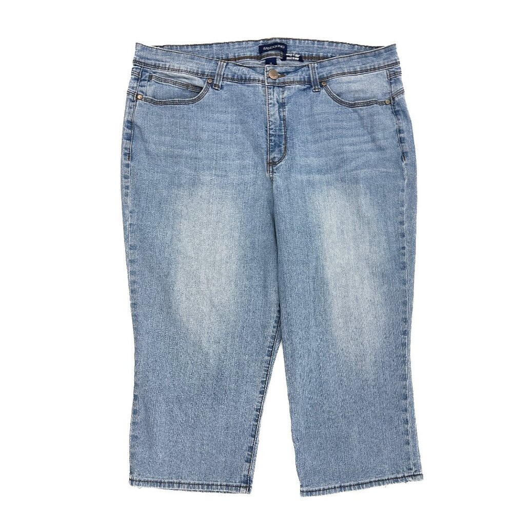 Bandolino Lisbeth Skimmer Lisbeth‎ Women's size 16 Medium Wash Blue Denim Jeans